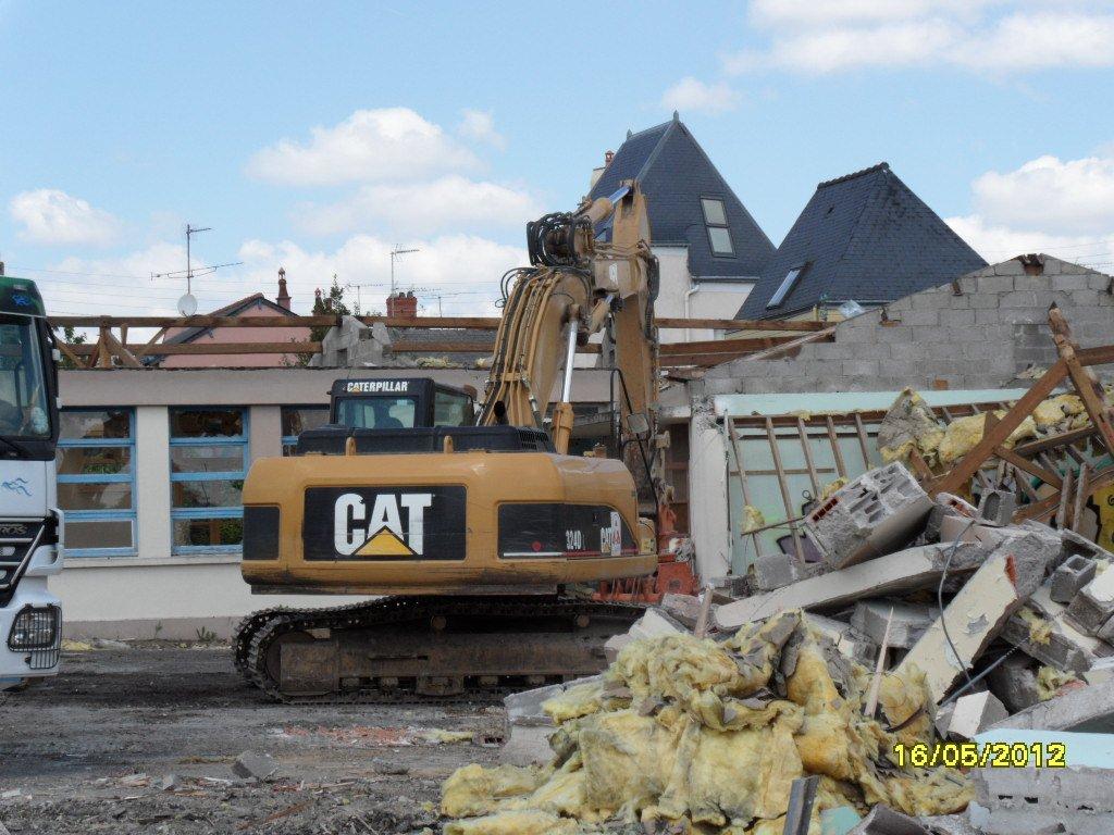 Après plusieurs années d'abandon le bâtiment est détruit en 2012
Crédit : D. Guesnon